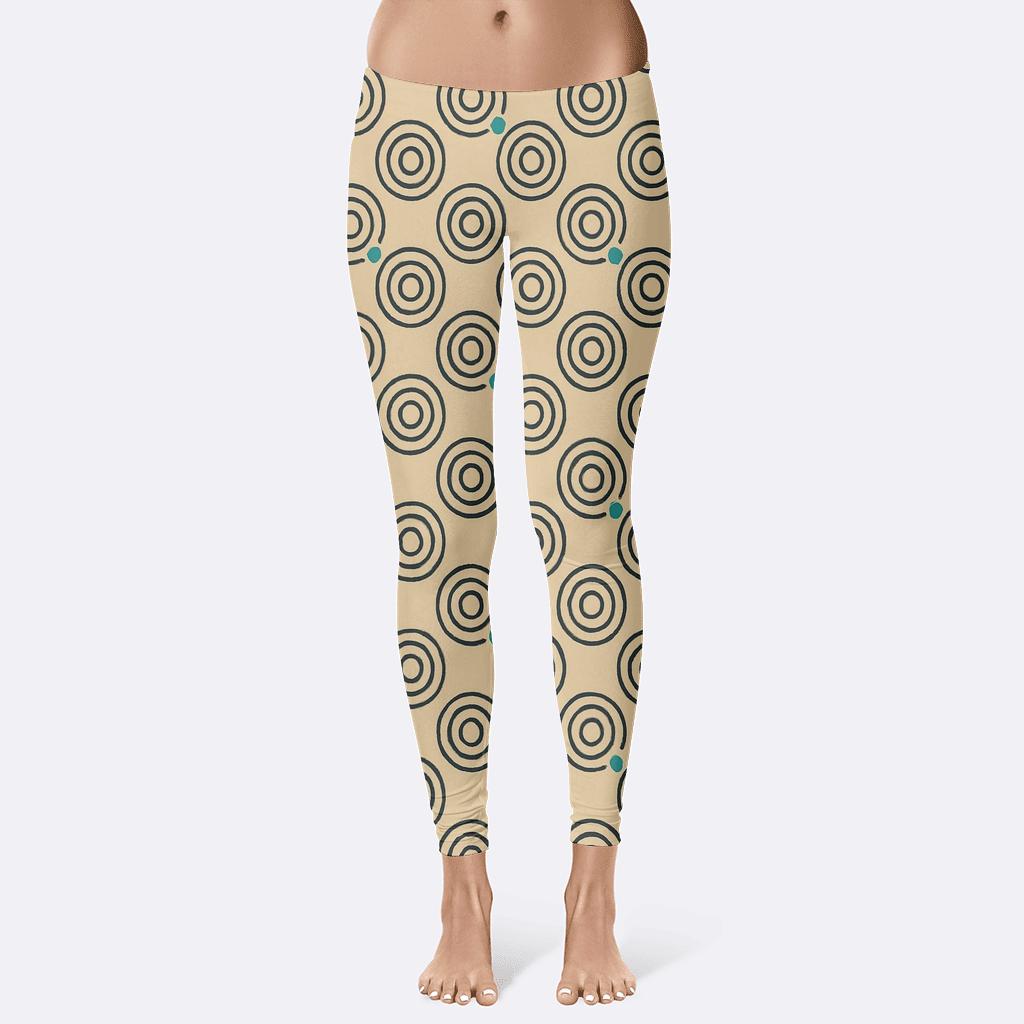 Concentric Loop Index Grid comfortable yoga leggings
