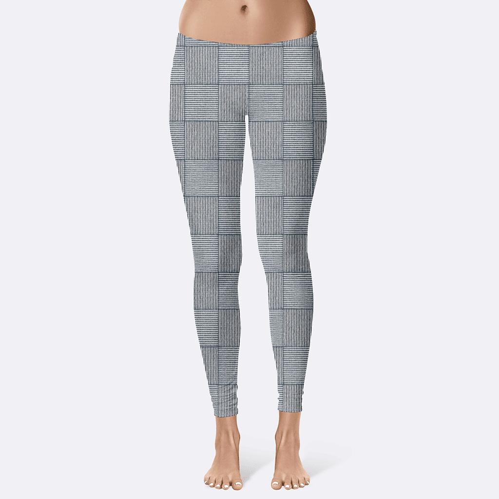 Microline Dither Plaid soft cotton leggings