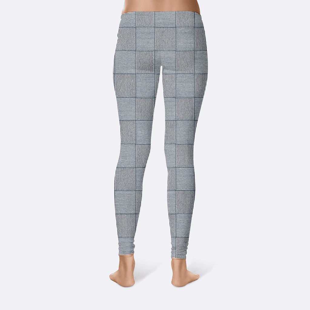 Microline Dither Plaid soft cotton leggings