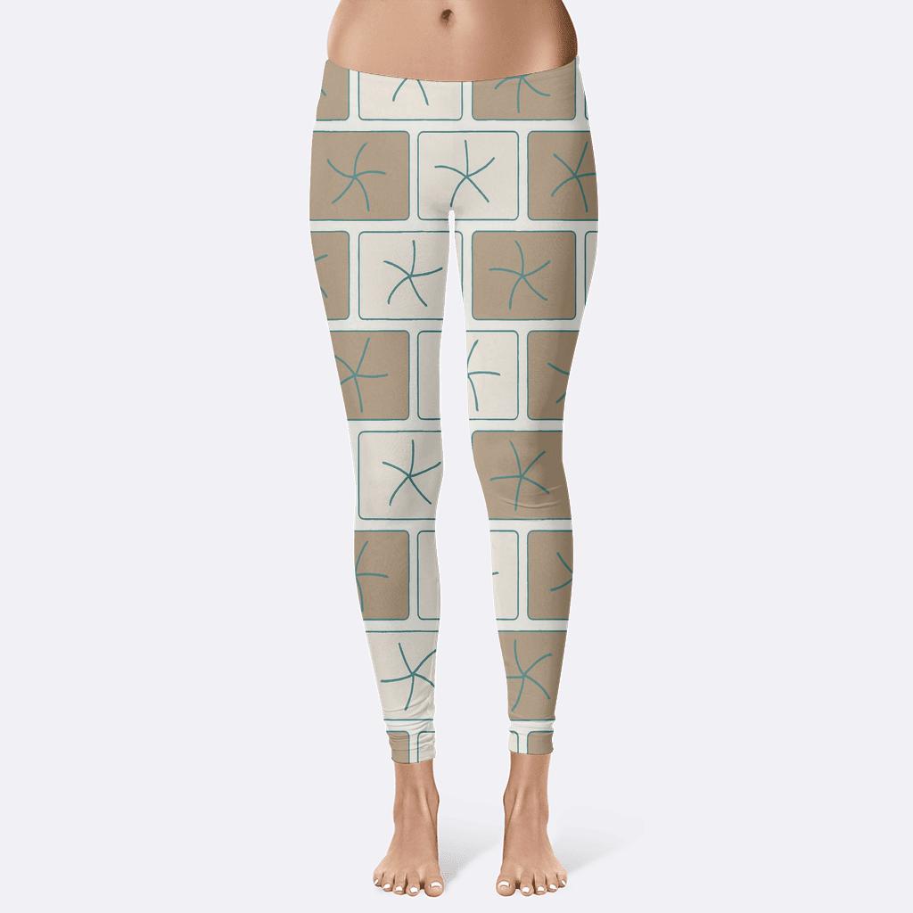 Offset Brick Pinwheel Tiles comfortable yoga leggings
