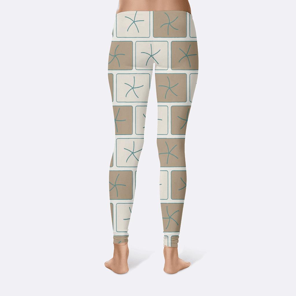 Offset Brick Pinwheel Tiles comfortable yoga leggings