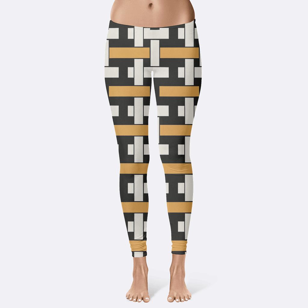 Interlock Stripe Weave Matrix stylish workout leggings