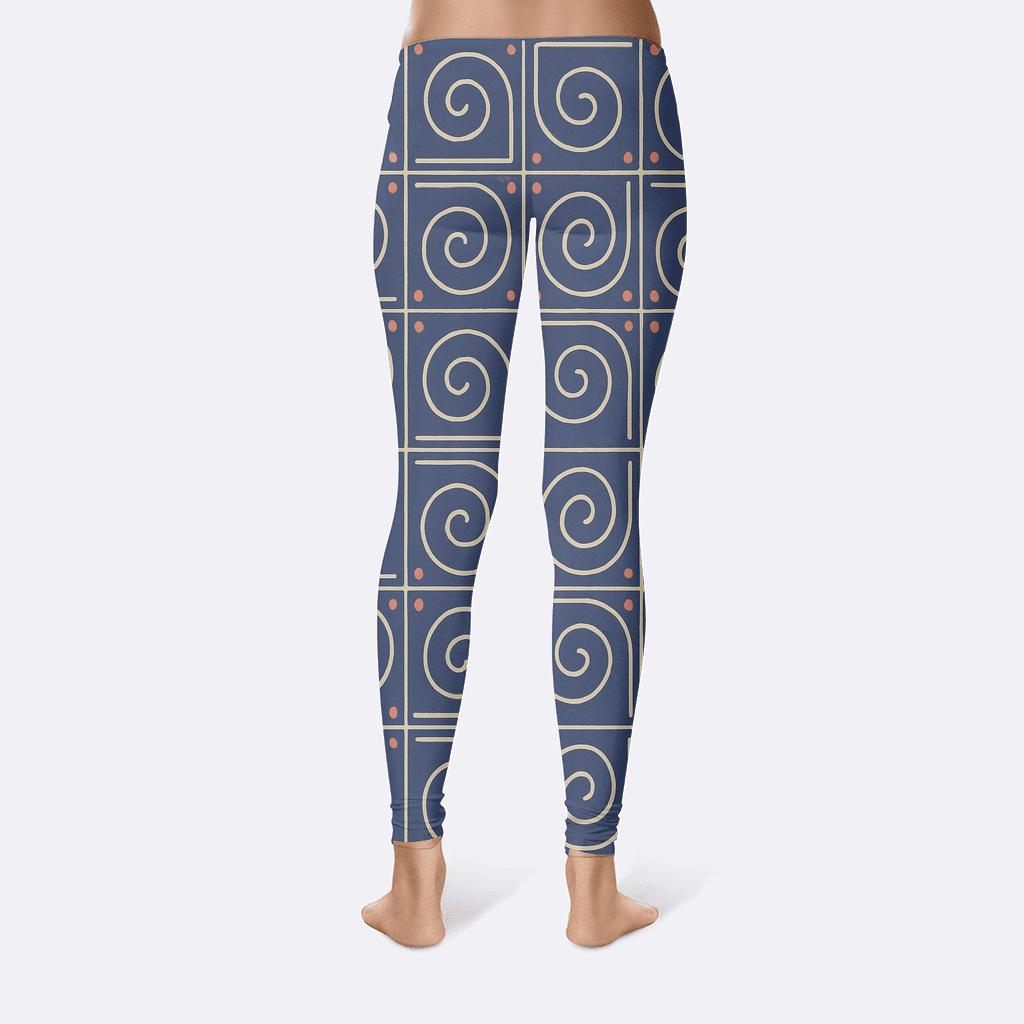 Gravity Well Spiral Tiles high-waist leggings