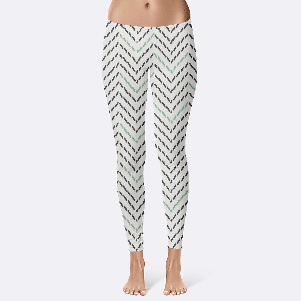 Meteor Stitch Herringbone custom leggings
