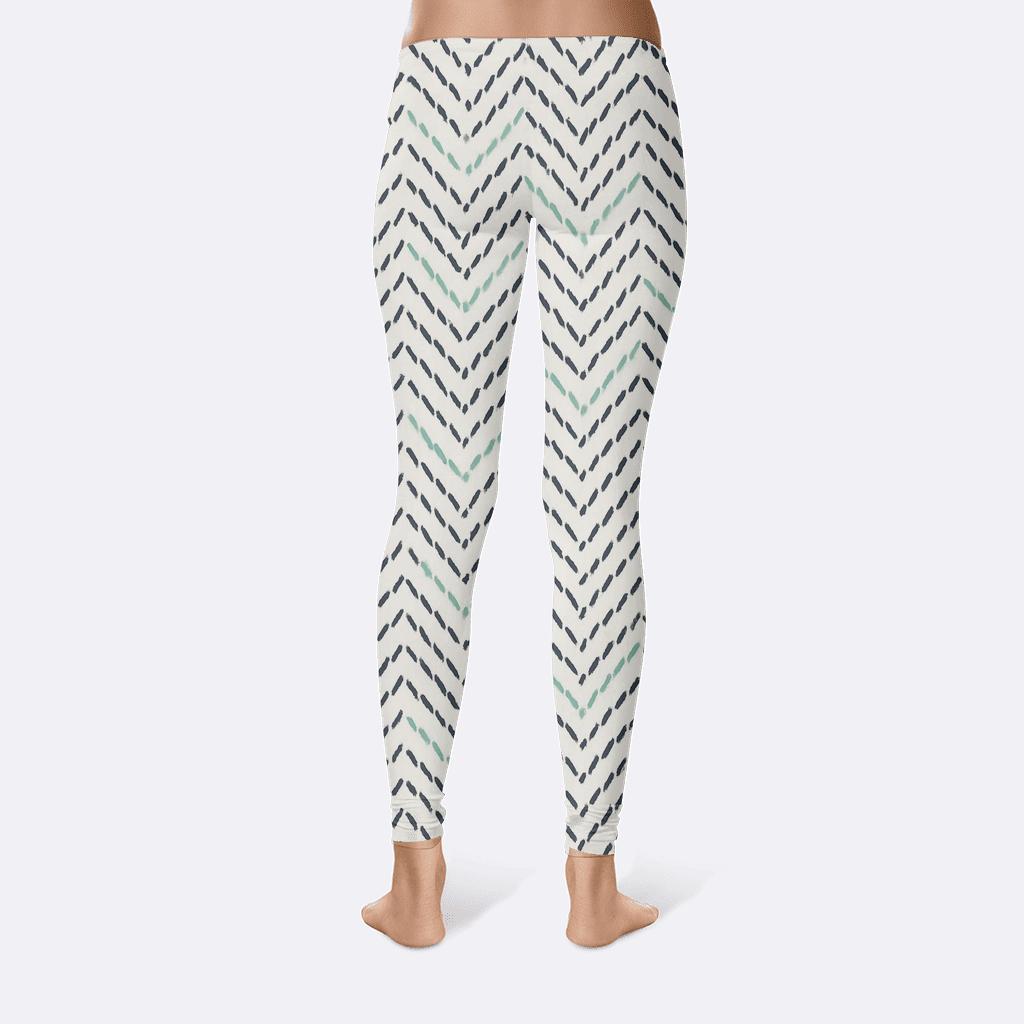 Meteor Stitch Herringbone custom leggings