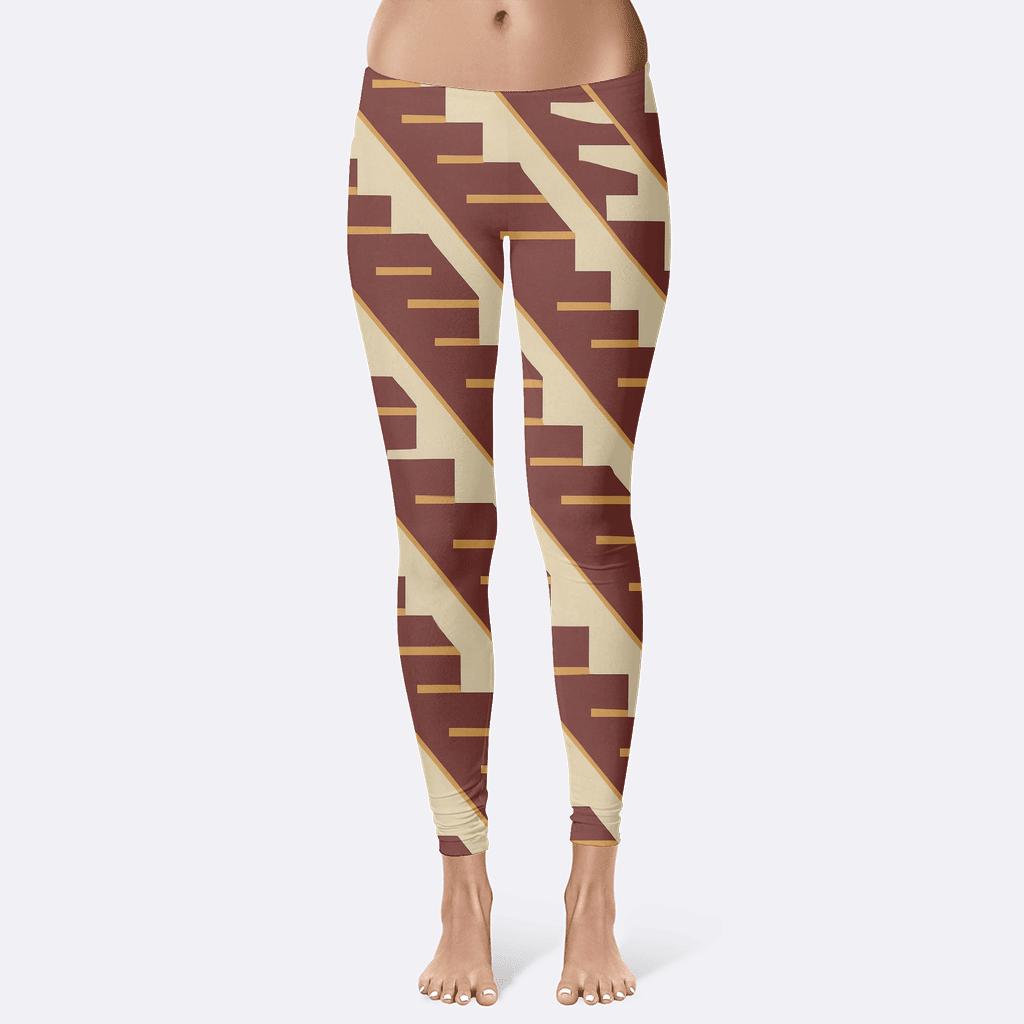 Comet Tail Diagonal Stair Array personalized print leggings