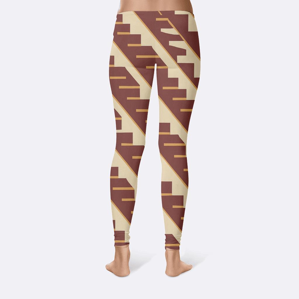 Comet Tail Diagonal Stair Array personalized print leggings