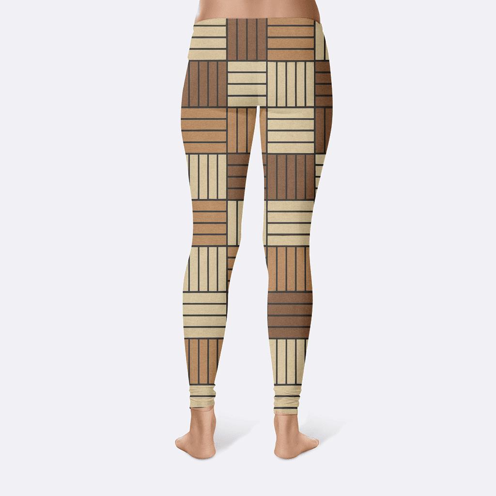 Galaxy Knotless Weave Blocks designer patterned leggings