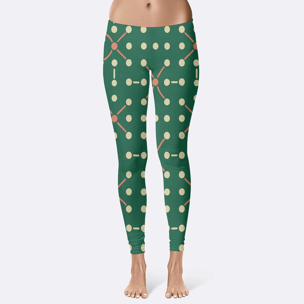 Circular Node Grid Bloom stylish workout leggings