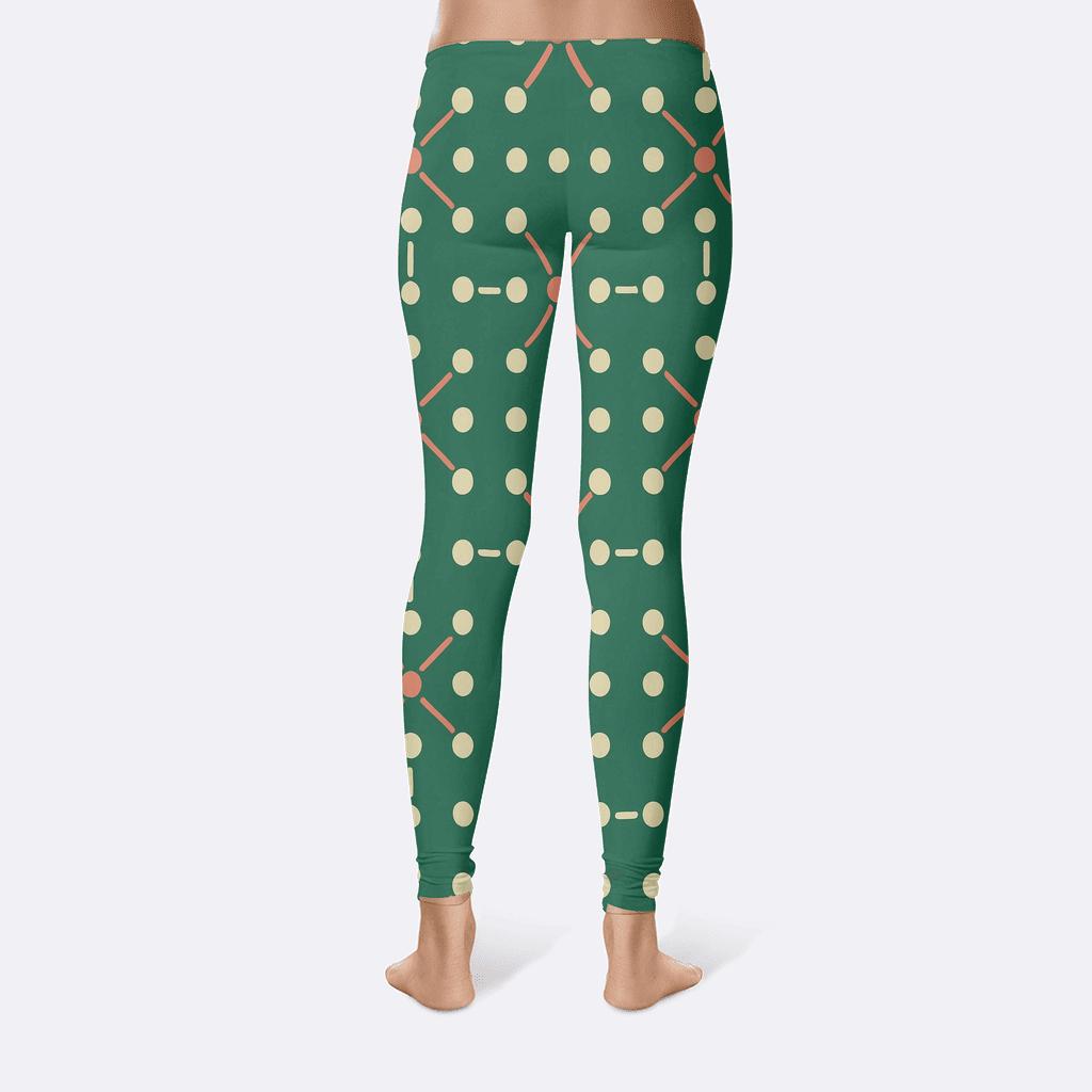 Circular Node Grid Bloom stylish workout leggings
