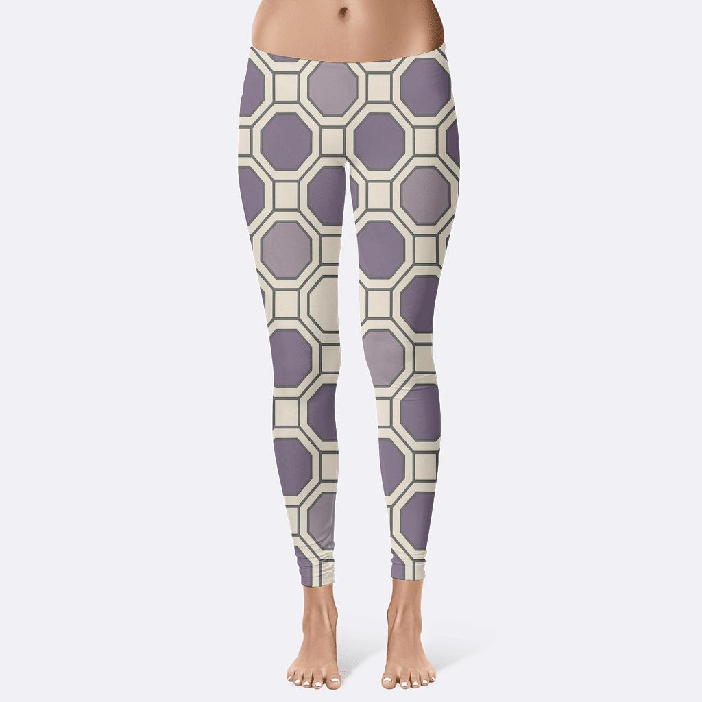 Octagon Square Interlock Matrix personalized print leggings