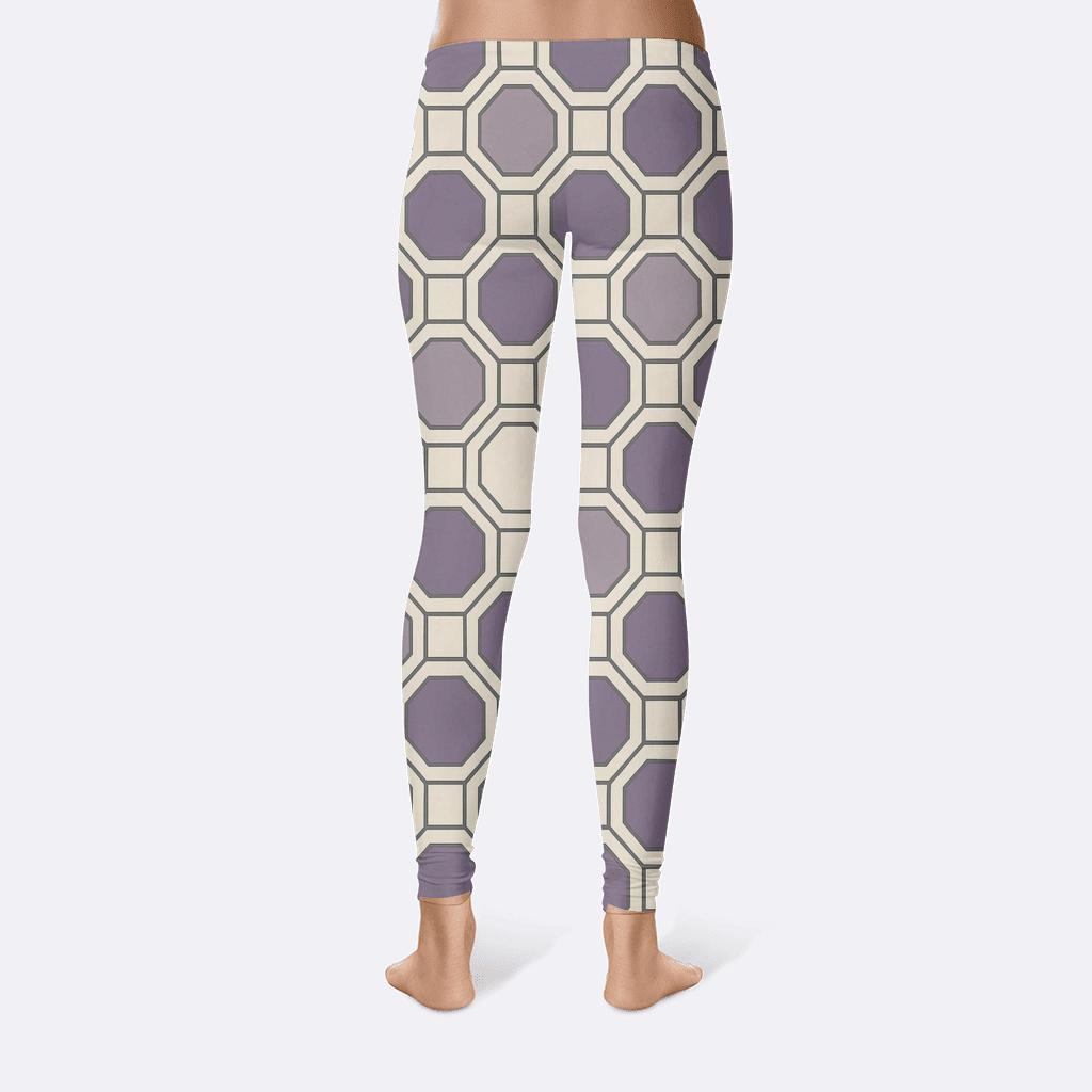 Octagon Square Interlock Matrix personalized print leggings