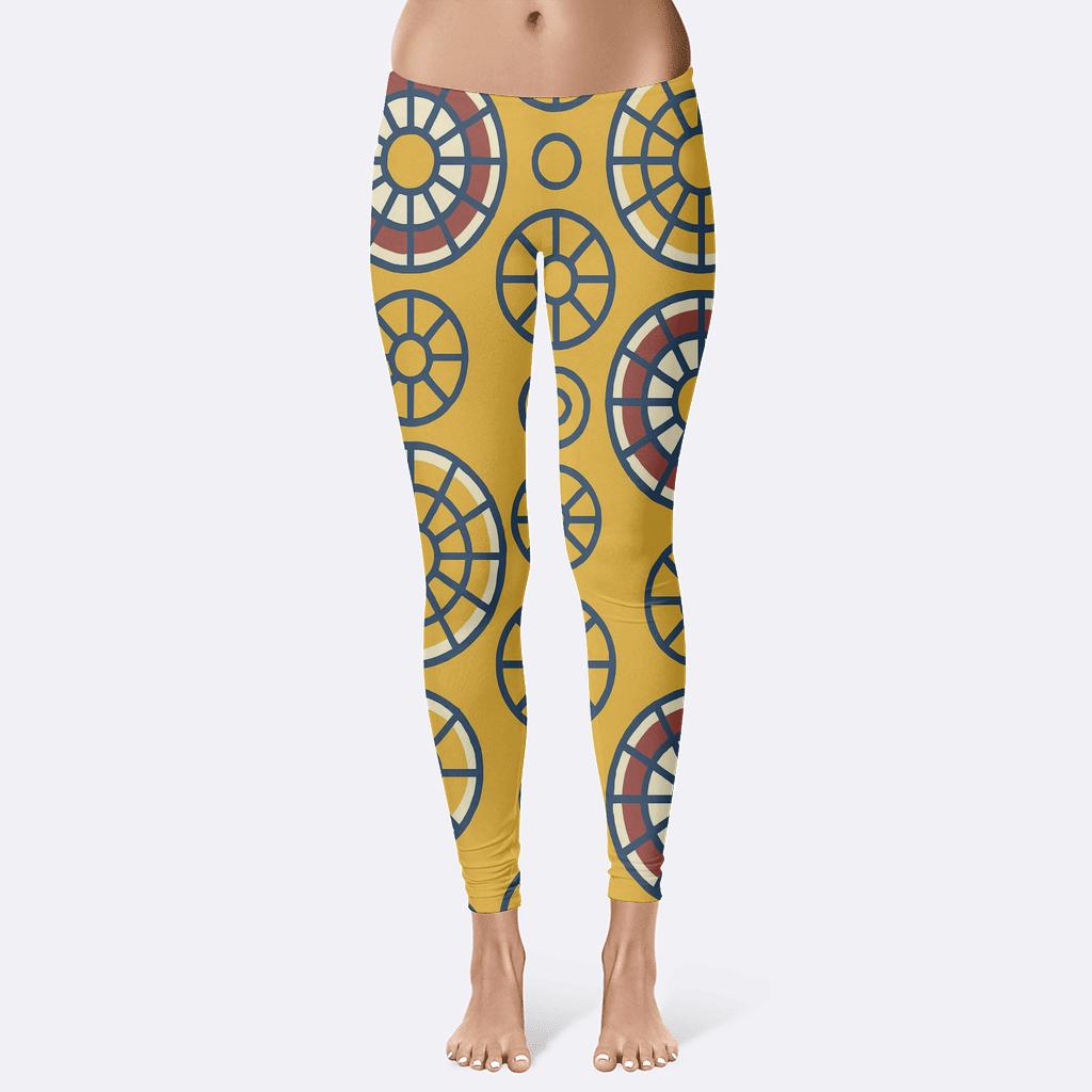 Radial Spoke Tile Carousel unique fashion leggings
