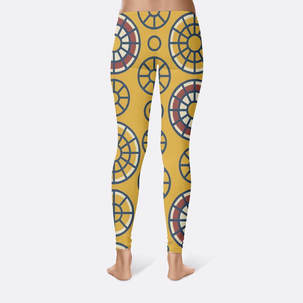 Radial Spoke Tile Carousel unique fashion leggings