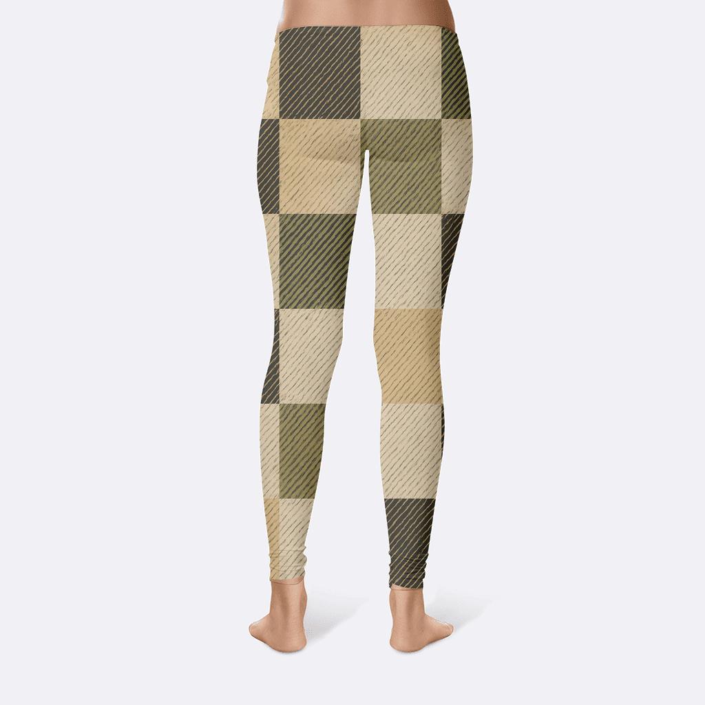 Crosshatch Drift Checker stylish workout leggings