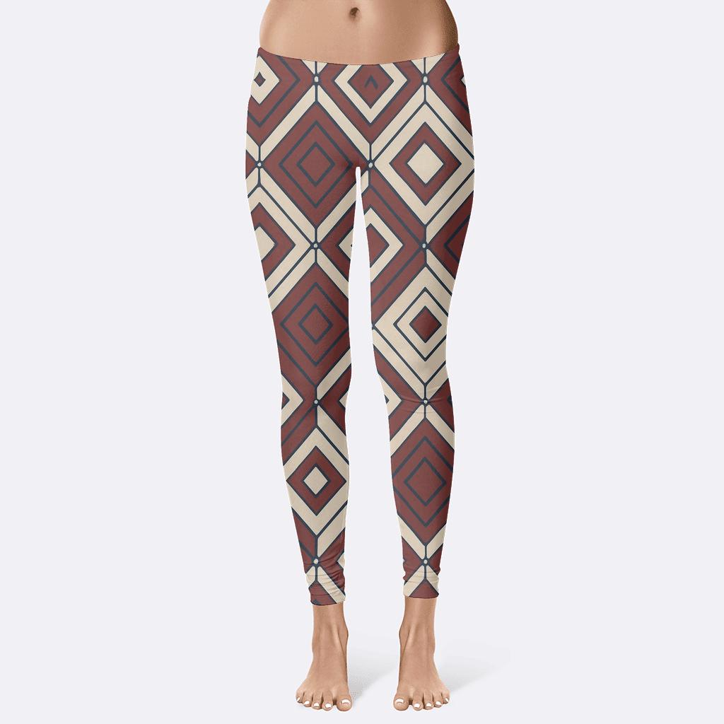 Nested Rhombus Relay personalized print leggings