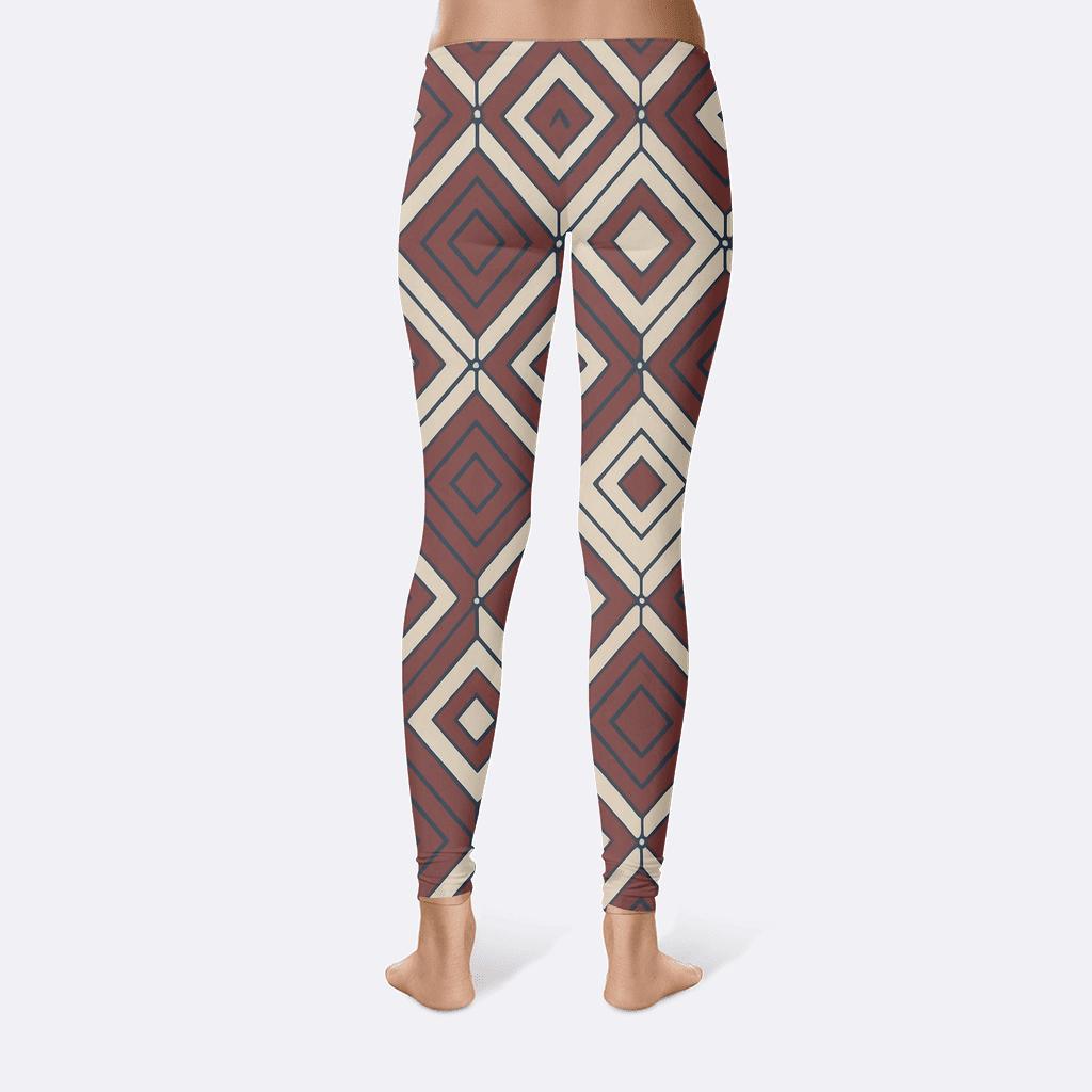 Nested Rhombus Relay personalized print leggings