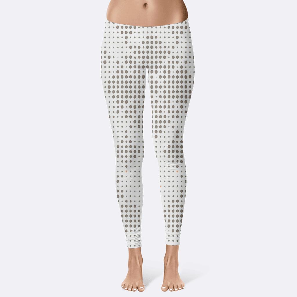 Dot Grid Dither Bloom stylish workout leggings