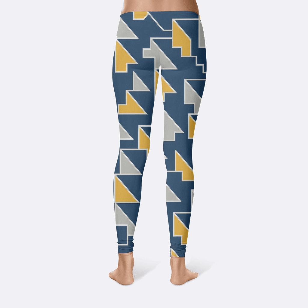 Triangular Step Cascade stylish workout leggings