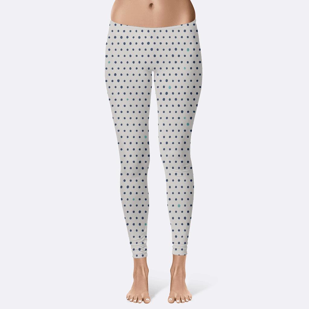 Staggered Microdot Rainfield unique fashion leggings