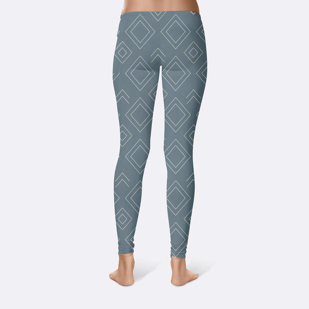 Nested Rhombus Wireframe Quilt stylish workout leggings