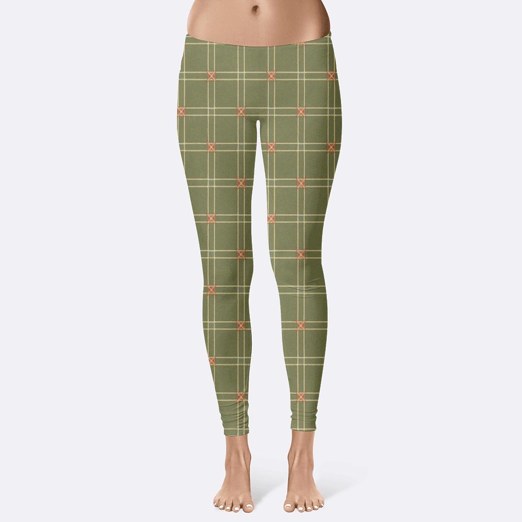 Crosshatch Warp Register custom leggings
