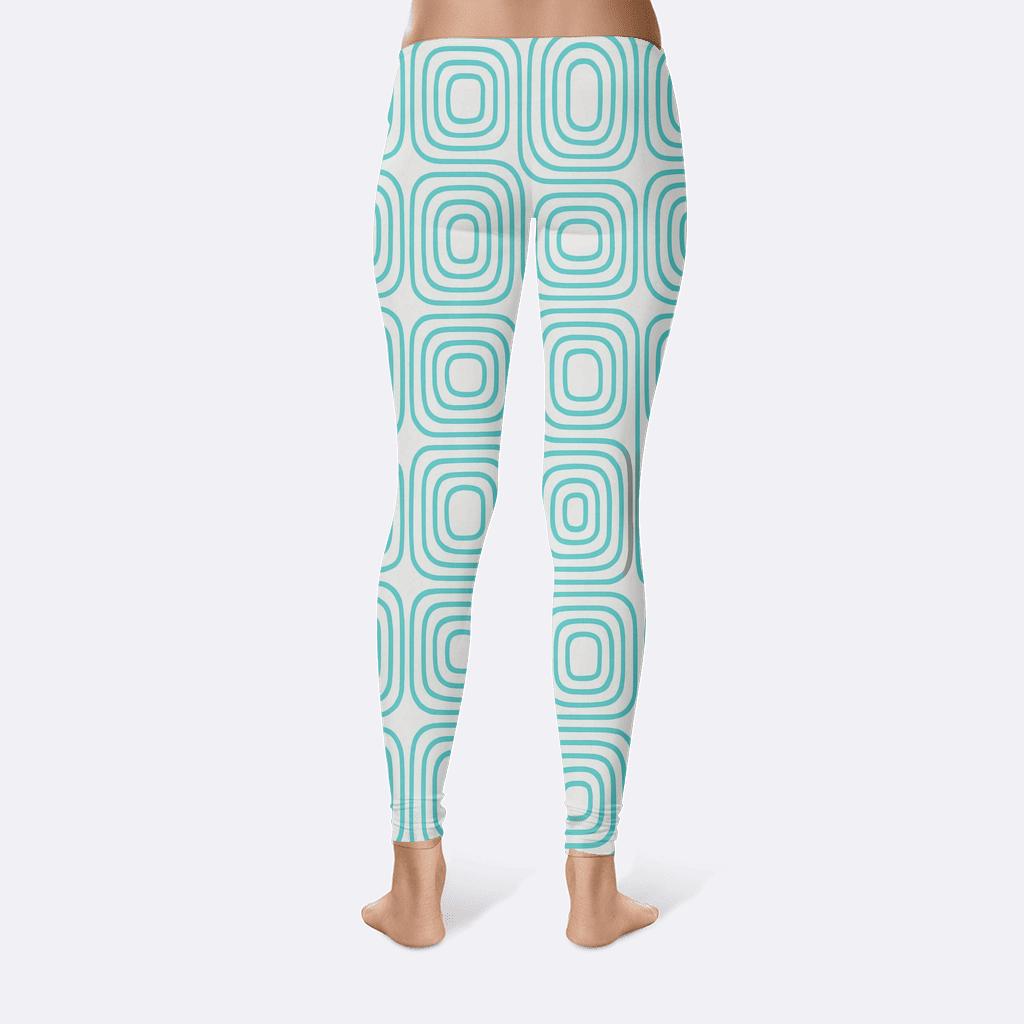 Concentric Loop Register Tiles personalized print leggings