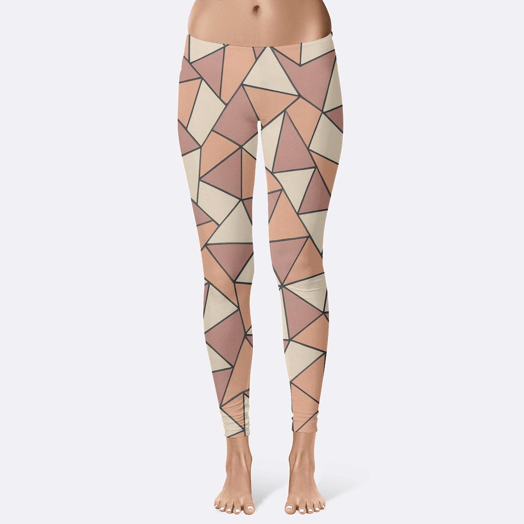 Polygon Shard Quilt Scatter comfortable yoga leggings