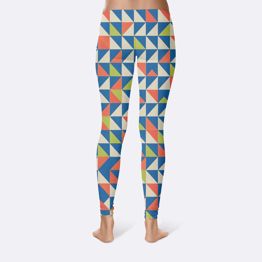 Prismatic Iso Triangle Shuffle personalized print leggings