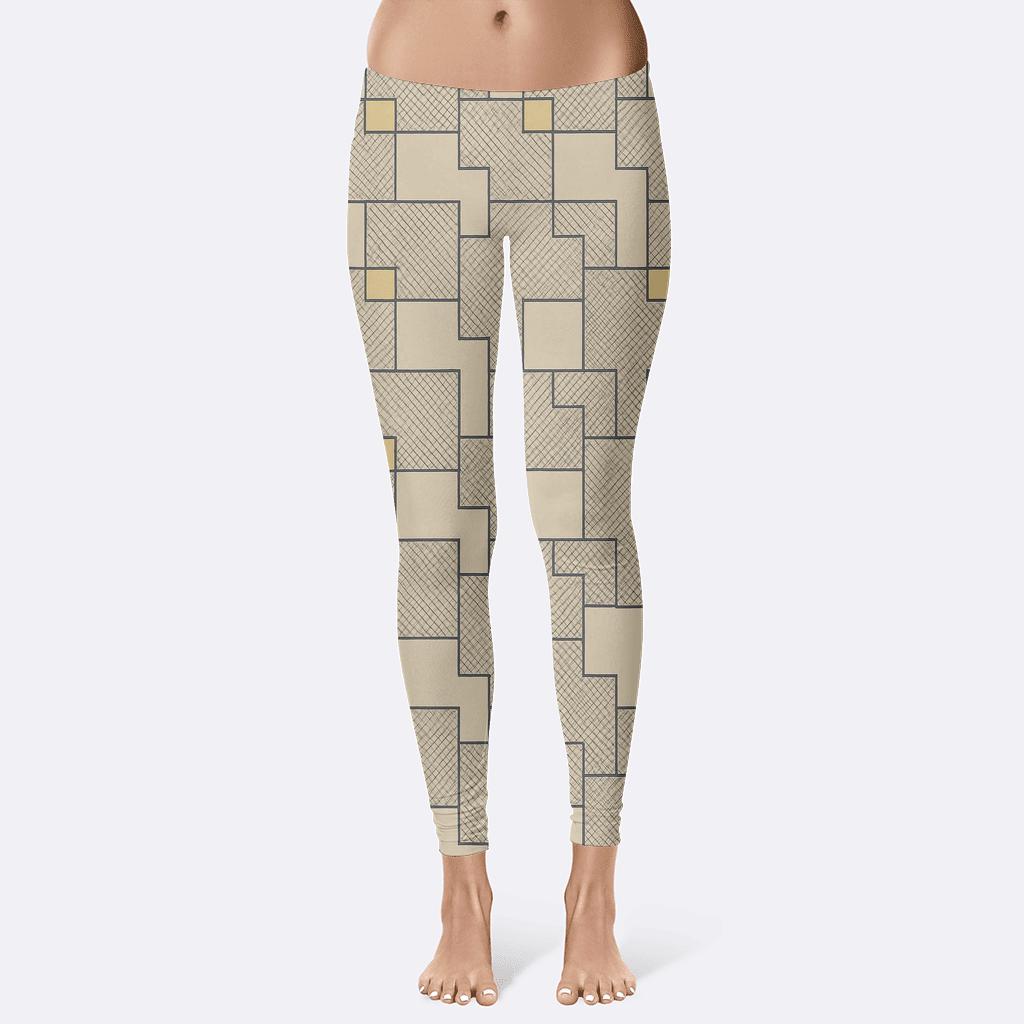 Crosshatch Step Ladder Grid custom leggings