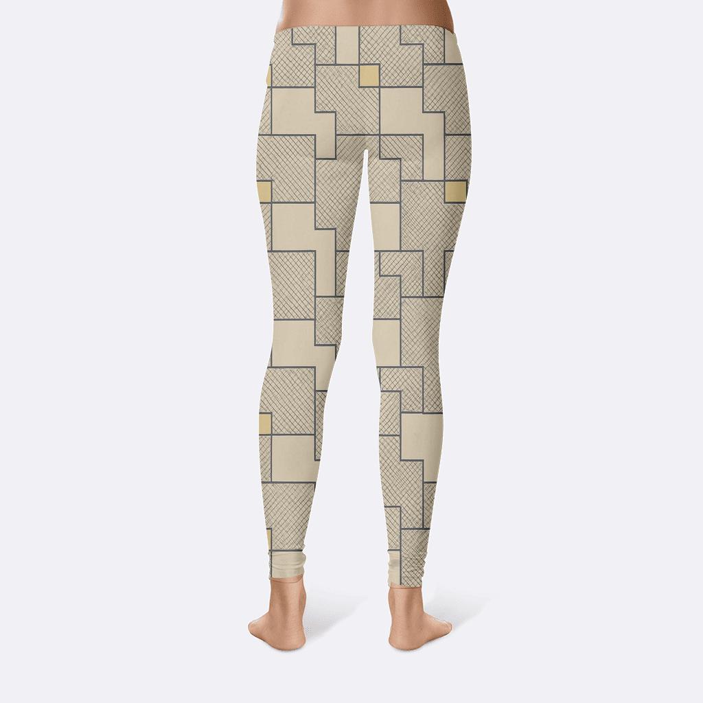 Crosshatch Step Ladder Grid custom leggings