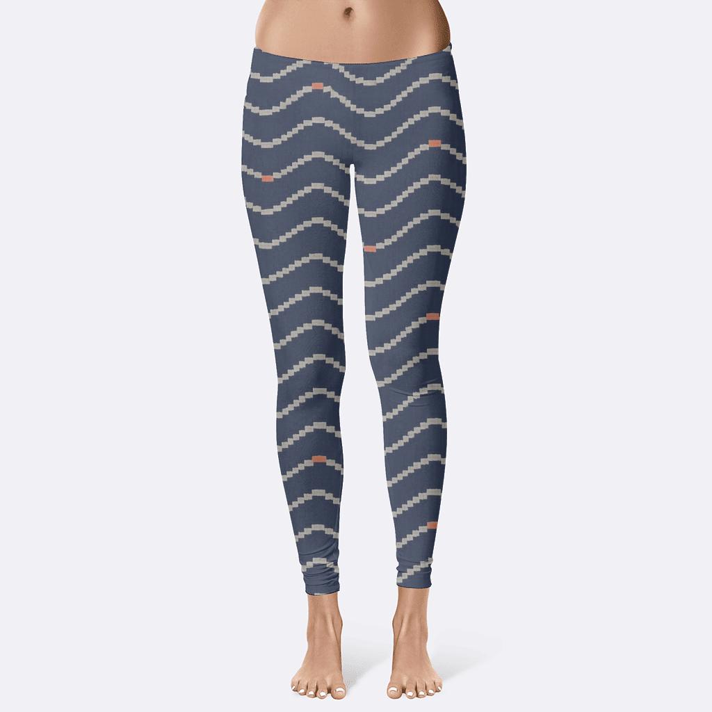 Sine Stripe Phase Ladder stylish workout leggings
