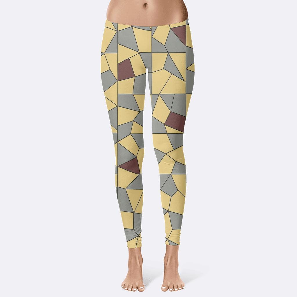 Polygon Shard Quilt Scatter personalized print leggings