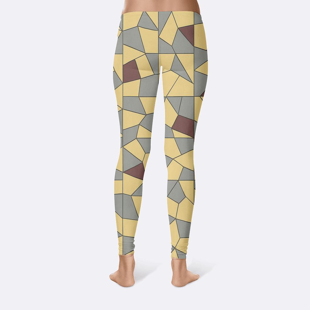 Polygon Shard Quilt Scatter personalized print leggings