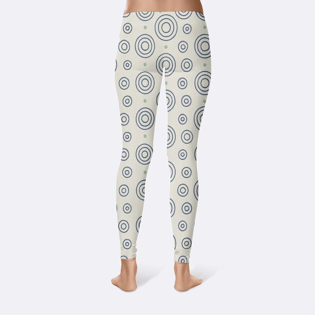 Concentric Loop Ledger personalized print leggings