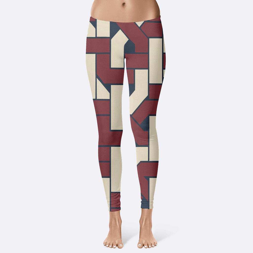 Ribbon Weave Overprint unique fashion leggings