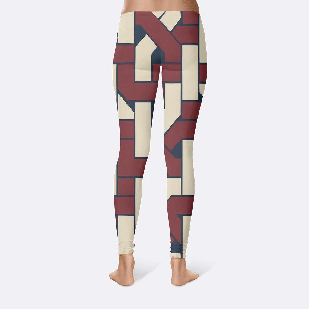 Ribbon Weave Overprint unique fashion leggings