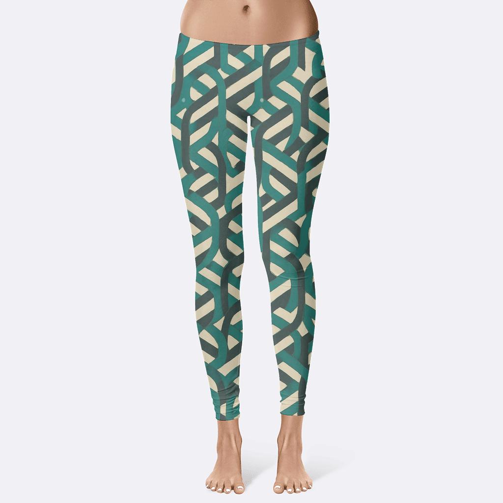 Hex Knot Microweave soft cotton leggings