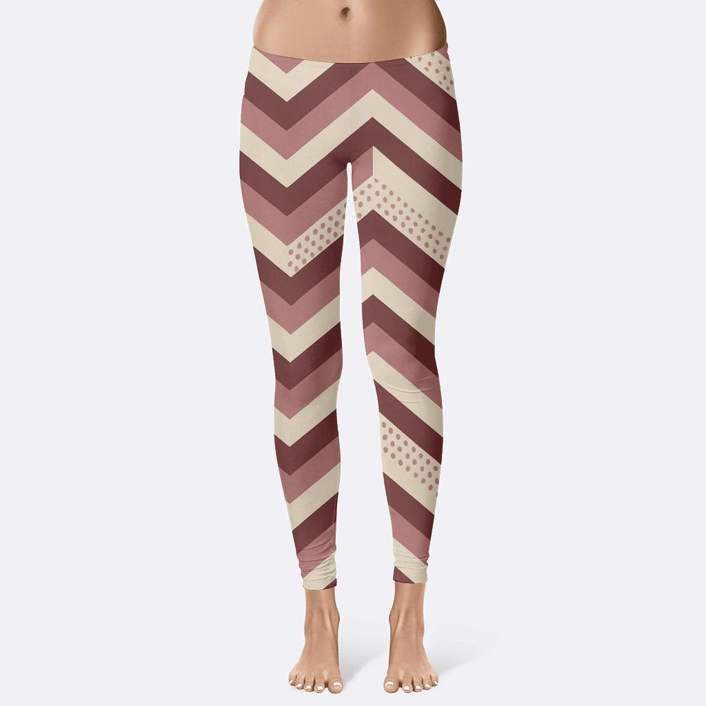 Diagonal Chevron Pulse Stack comfortable yoga leggings