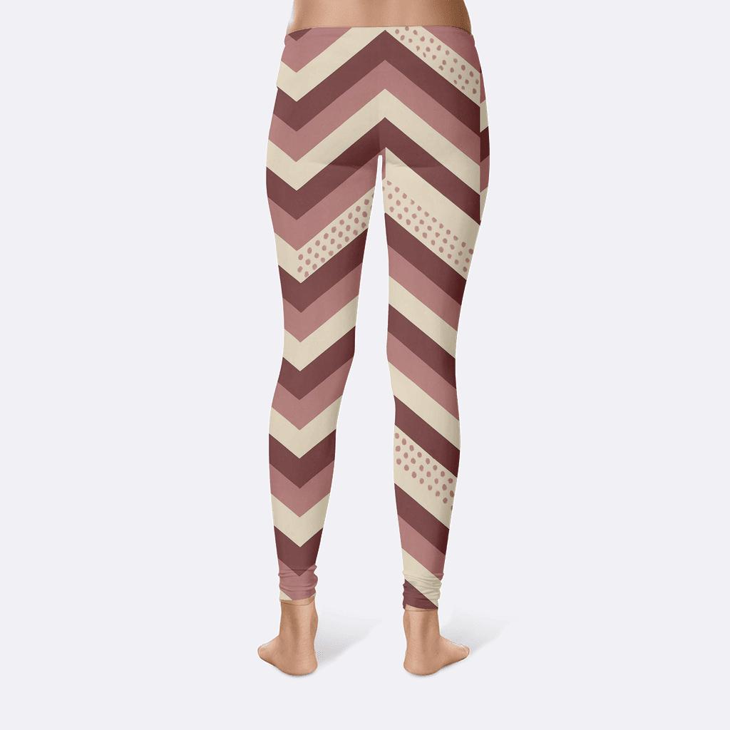 Diagonal Chevron Pulse Stack comfortable yoga leggings