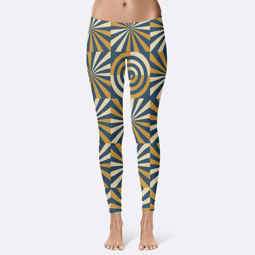 Radial Band Relay Tiles personalized print leggings