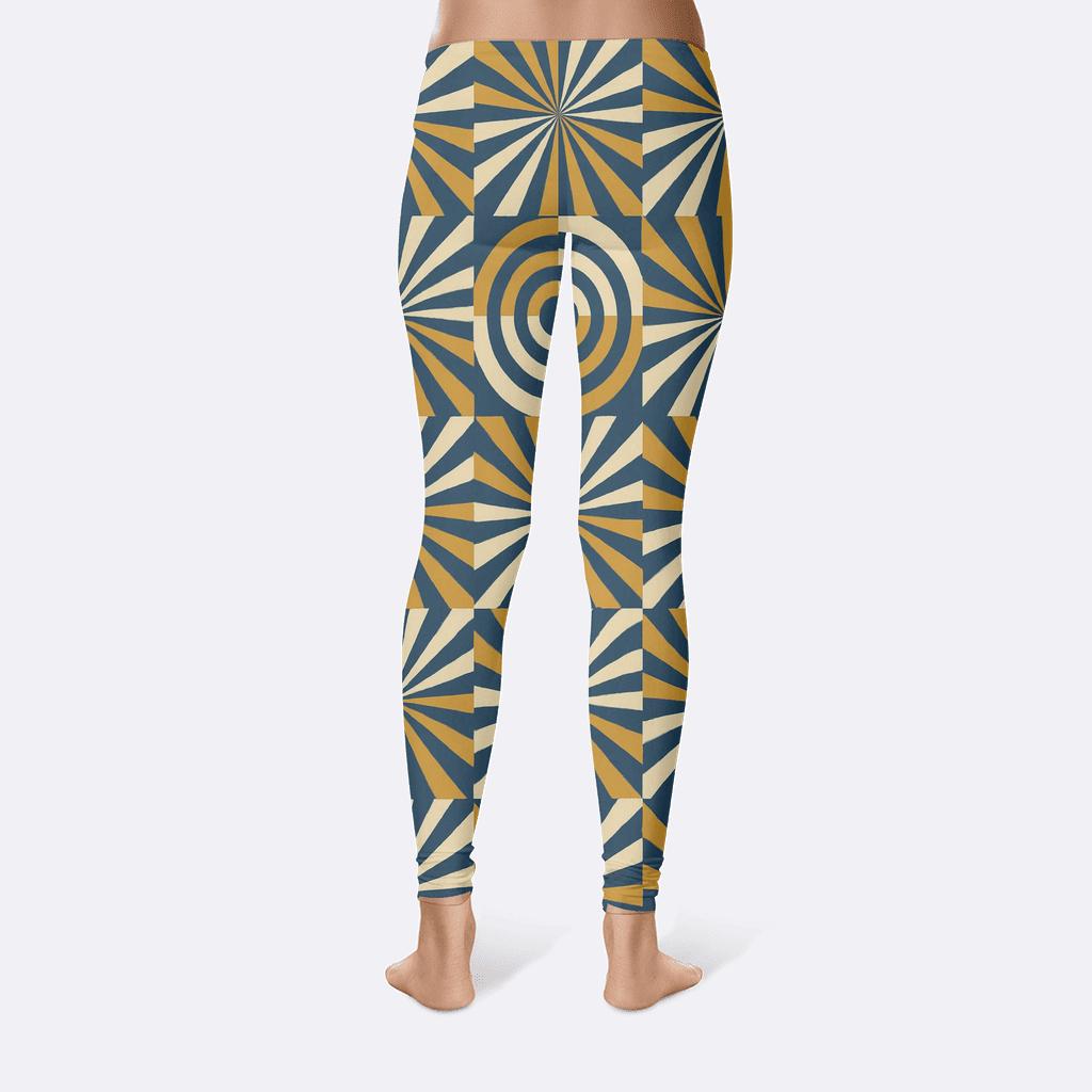 Radial Band Relay Tiles personalized print leggings