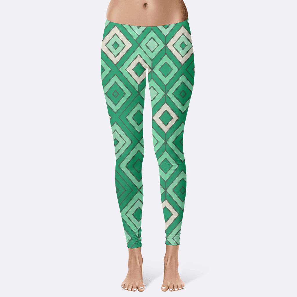Rhombus Cascade Interlock comfortable yoga leggings