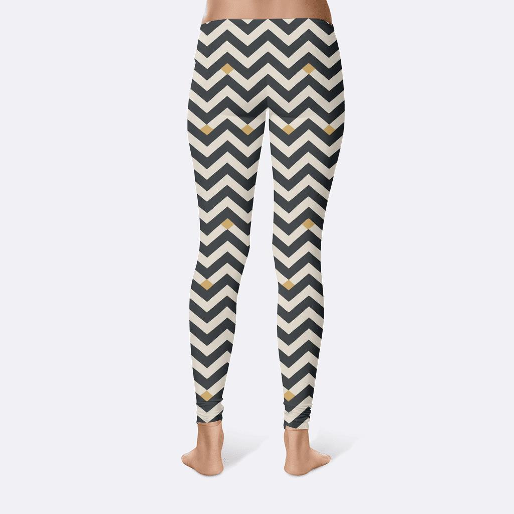 Binary Star Chevron Index trendy athletic leggings