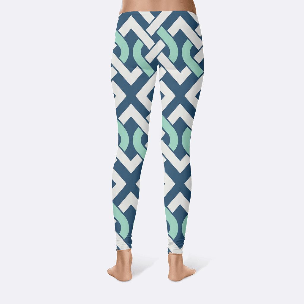 Orbiting Stripe Braids trendy athletic leggings