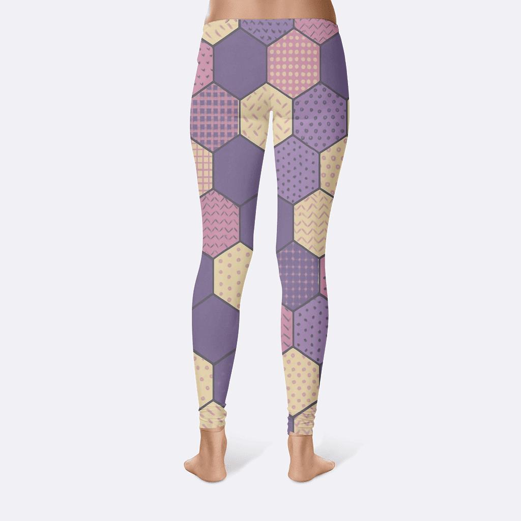 Starfield Hex Quilt comfortable yoga leggings