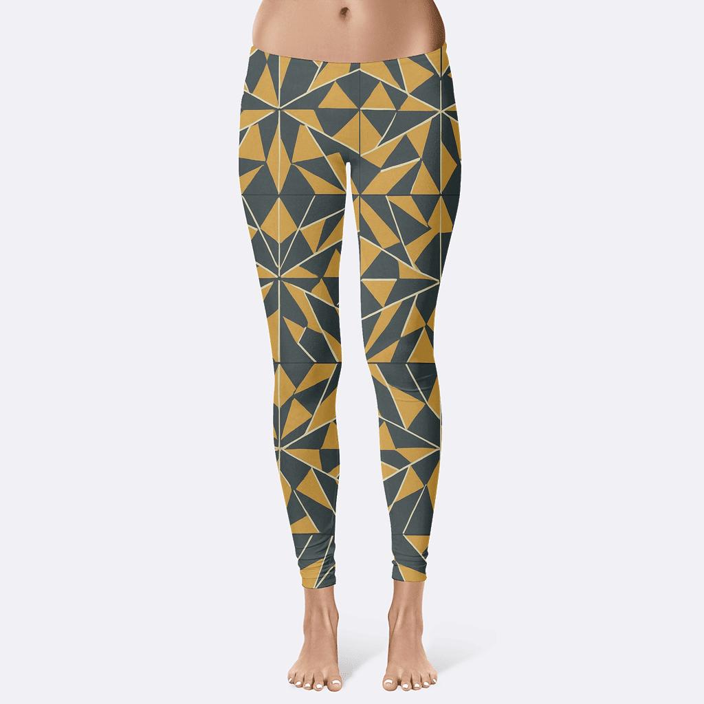 Photon Mosaic Shard Grid personalized print leggings