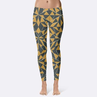 Photon Mosaic Shard Grid personalized print leggings