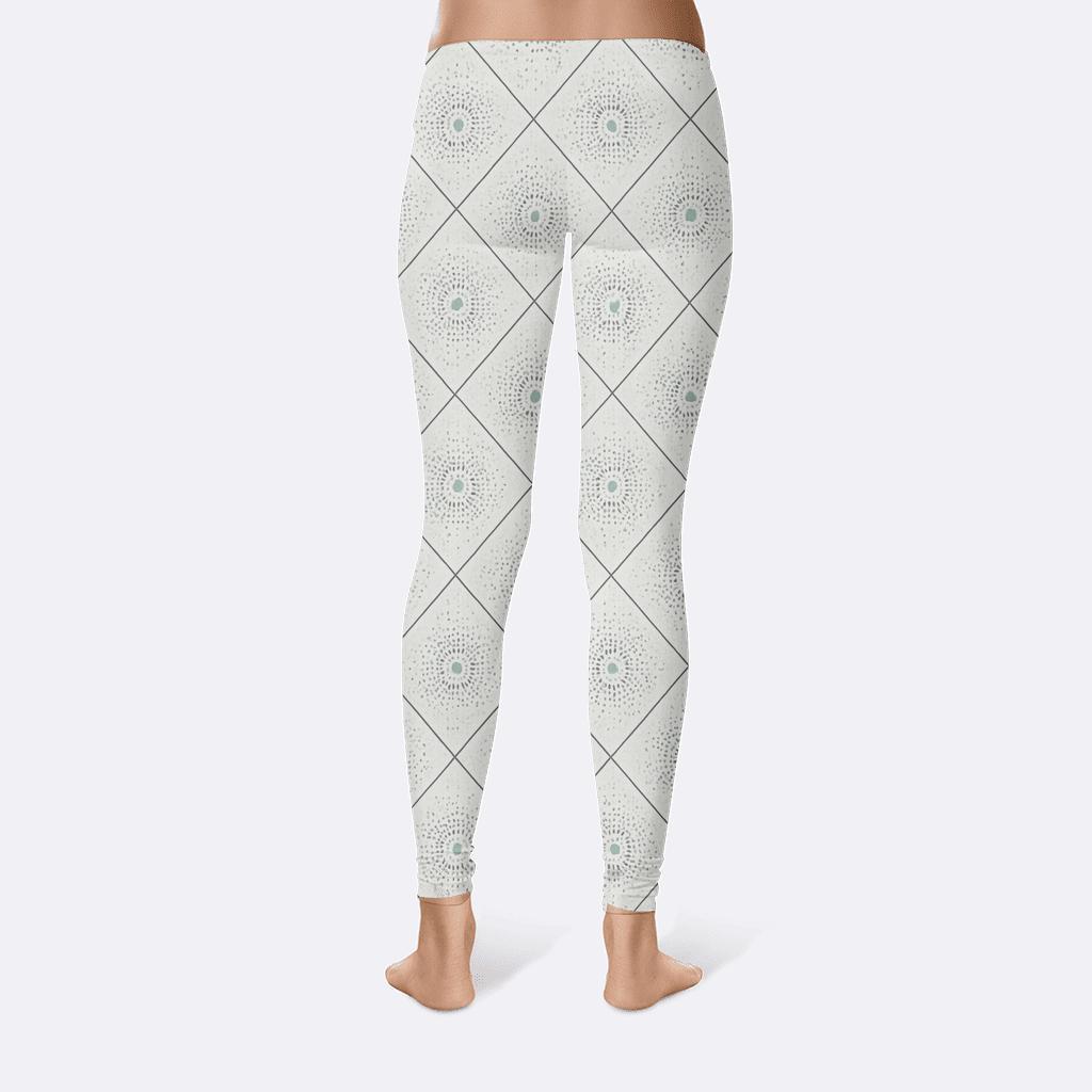 Dust Ring Speckle Lattice designer patterned leggings