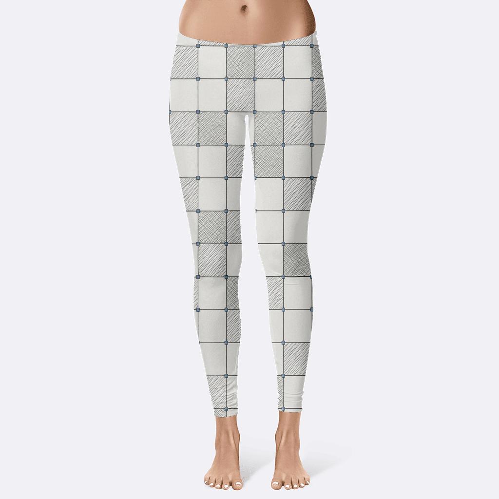 Star Chart Crosshatch Relay designer patterned leggings